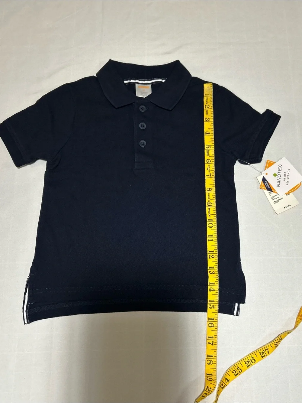 Gymboree Boys 2T Blue Short Sleeve Stain Resistance Polo Top NWT Uniform Preppy